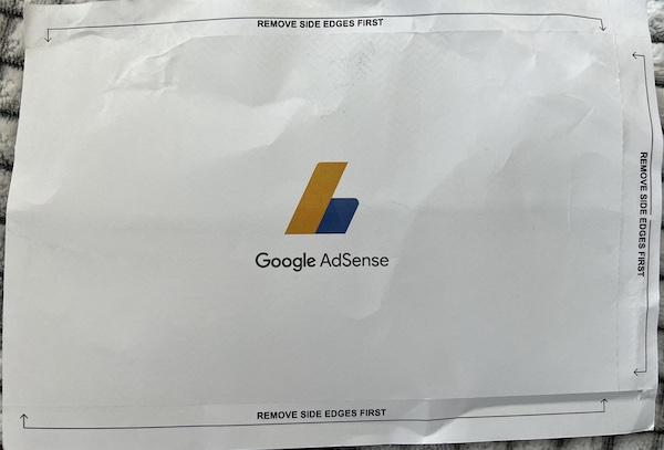 Google AdSense 验证信封面